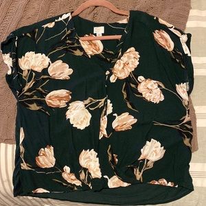 A New Day Floral Top